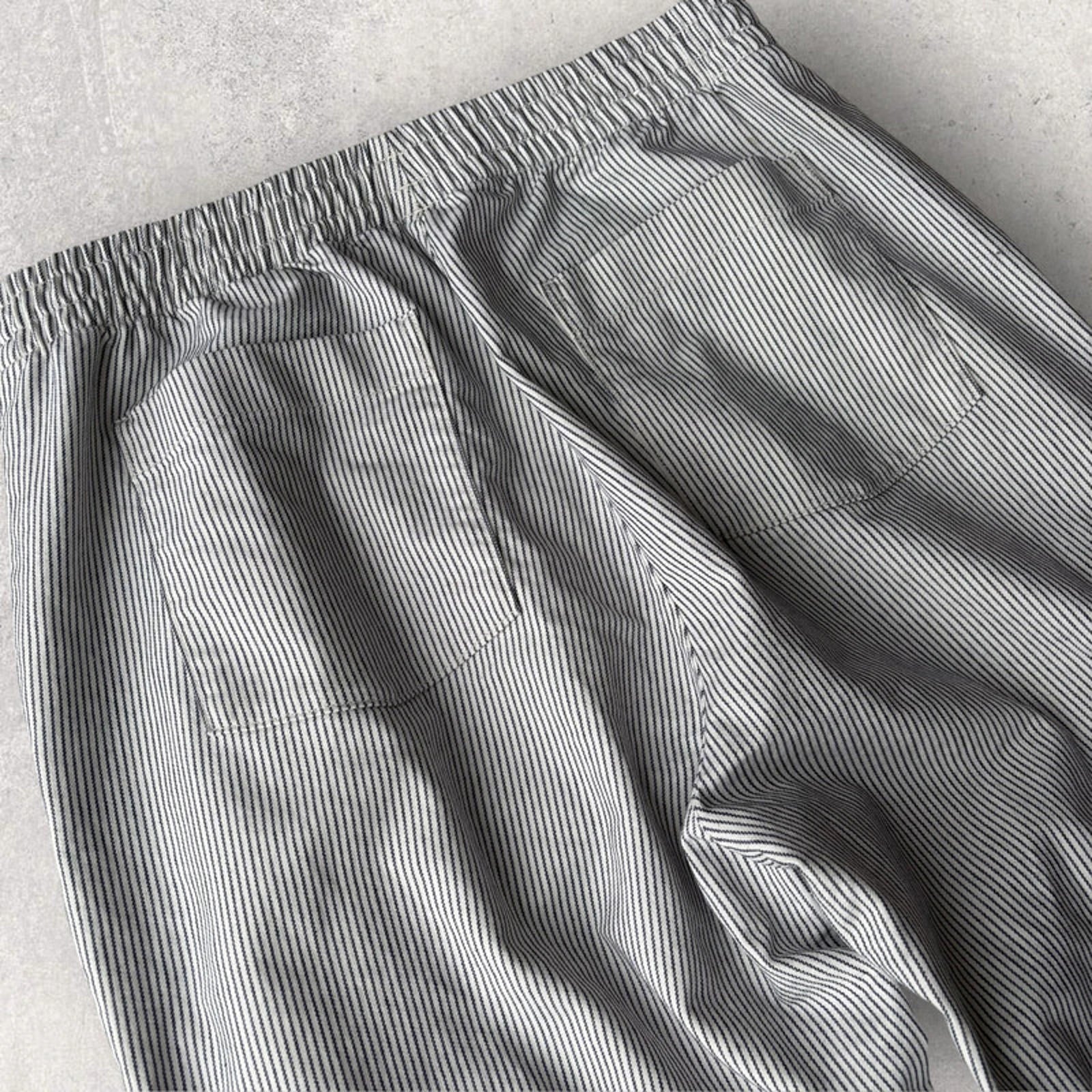 Uniqlo Pinstripe Baggy Trousers Blue Size L