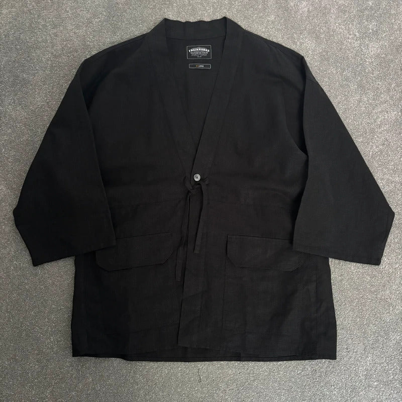 Frizmworks Linen Durumagi Overshirt Black XL