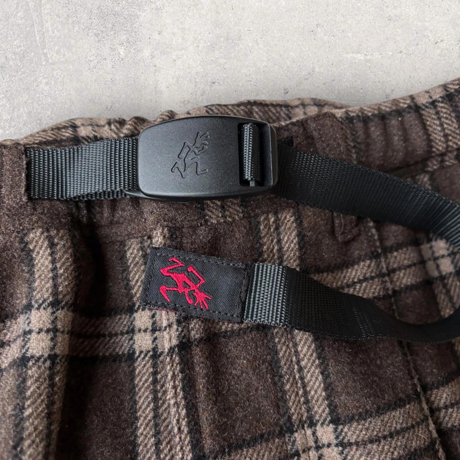 Gramicci Check Brown Trousers Japan import S