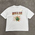 Anglan Vintage Blast Graphic T Shirt White L