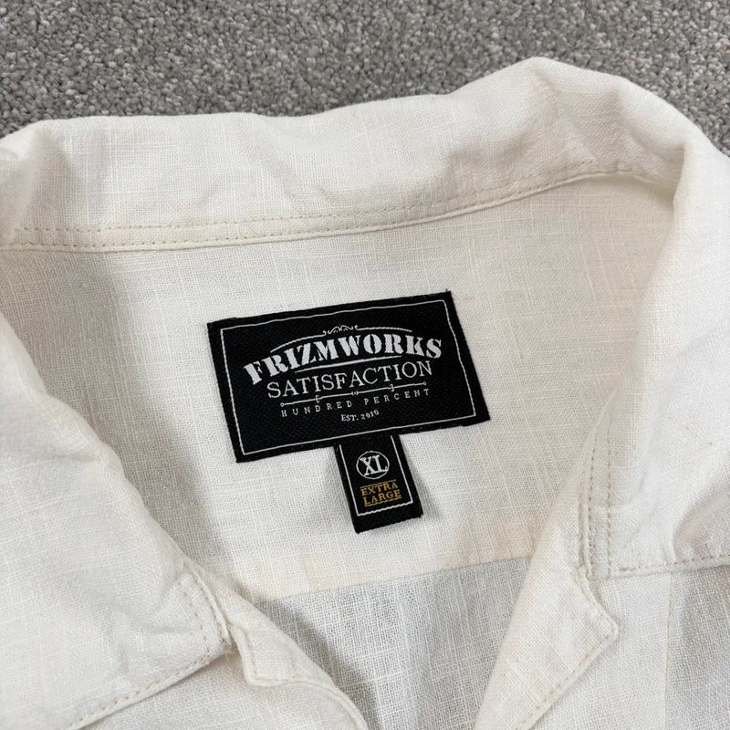 Frizmworks Linen Pullover Shirt Oatmeal XL