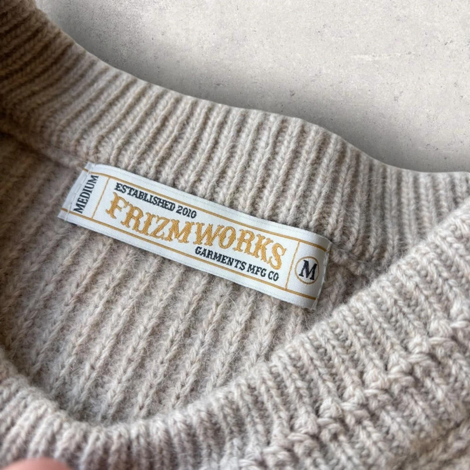 Frizmworks Round Pullover Knit Oatmeal M