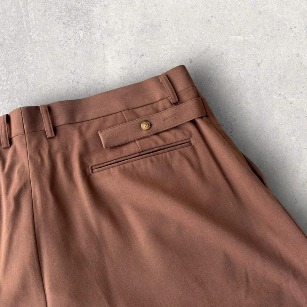 Frizmworks Pleated Wide Bermuda Short Brown XL