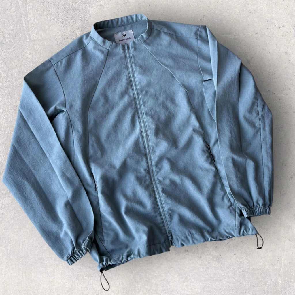 Snow Peak Light Poplin Jacket Blue /Teal Size S Japan Import