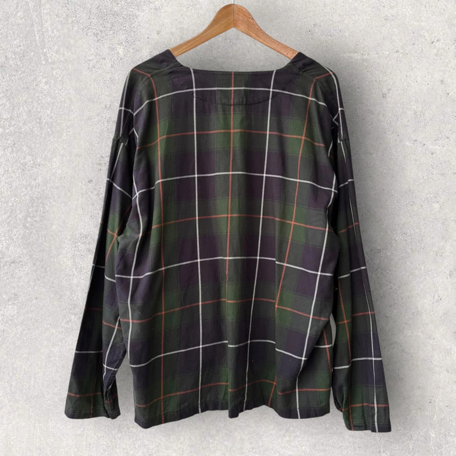 Beams Japan Check Cardigan Green Size M