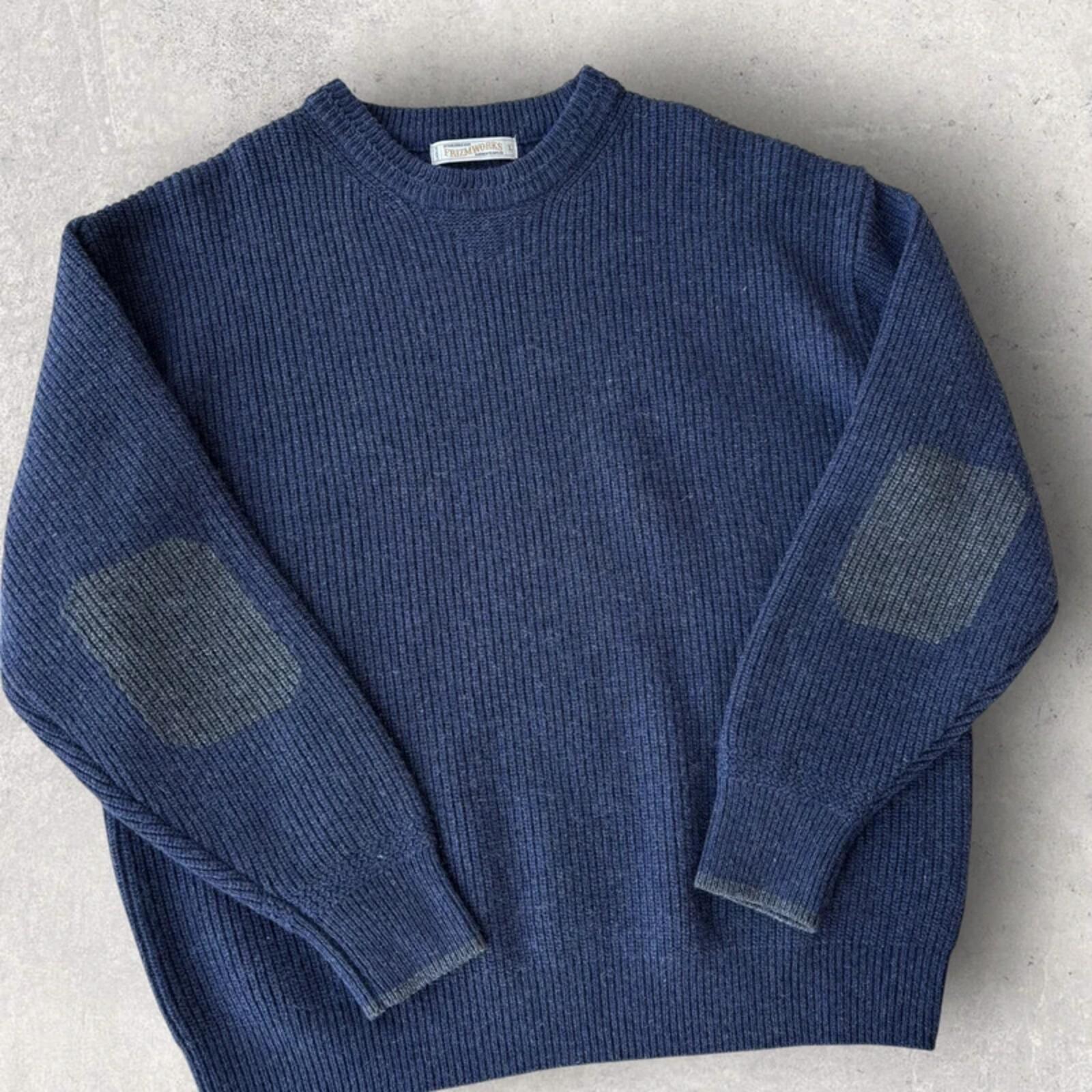 Frizmworks Patch Elbow Chunky Knit Navy L