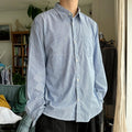 Universal Works Patchwork Stripe Shirt Blue XL