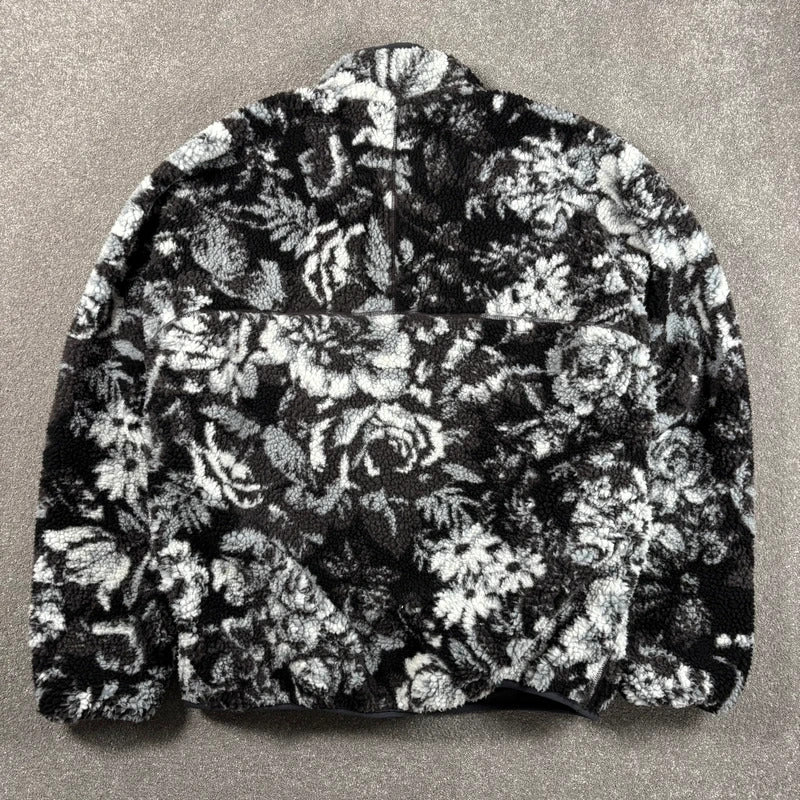 Thisisneverthat Reversible Boa Fleece Jacket Black L