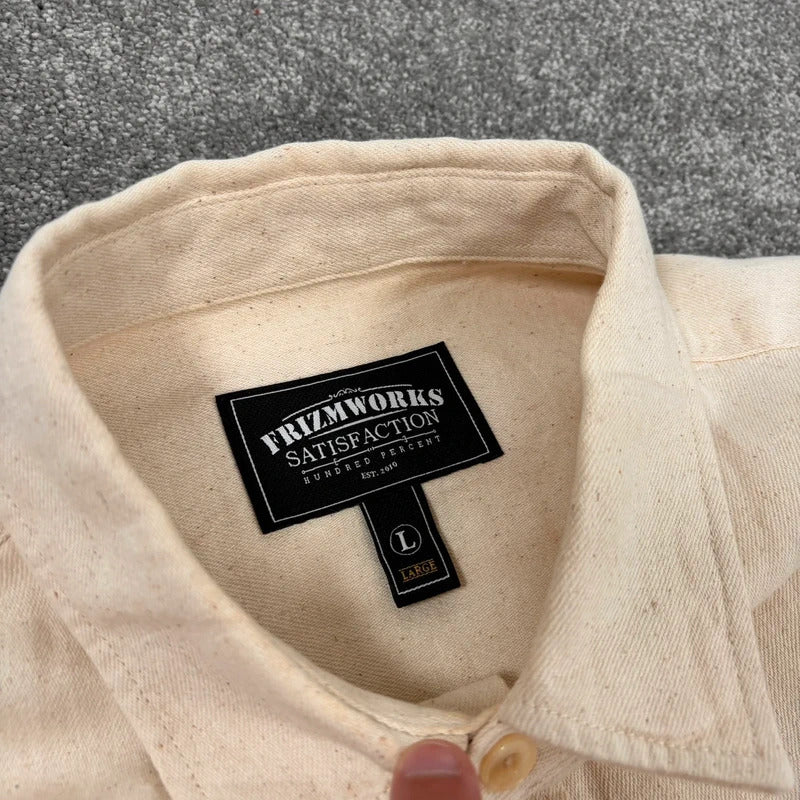 Frizmworks Linen Trucker Shirt Natural XL