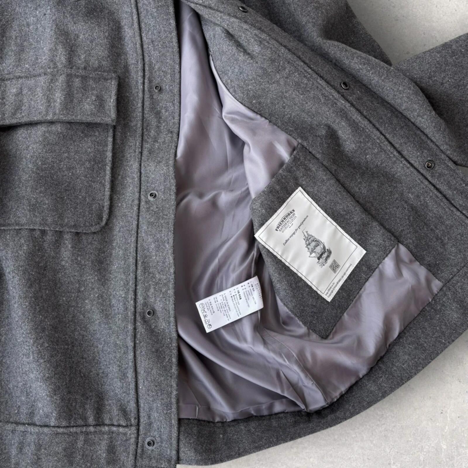 Frizmworks Wool Melton Boxy Jacket Charcoal XL