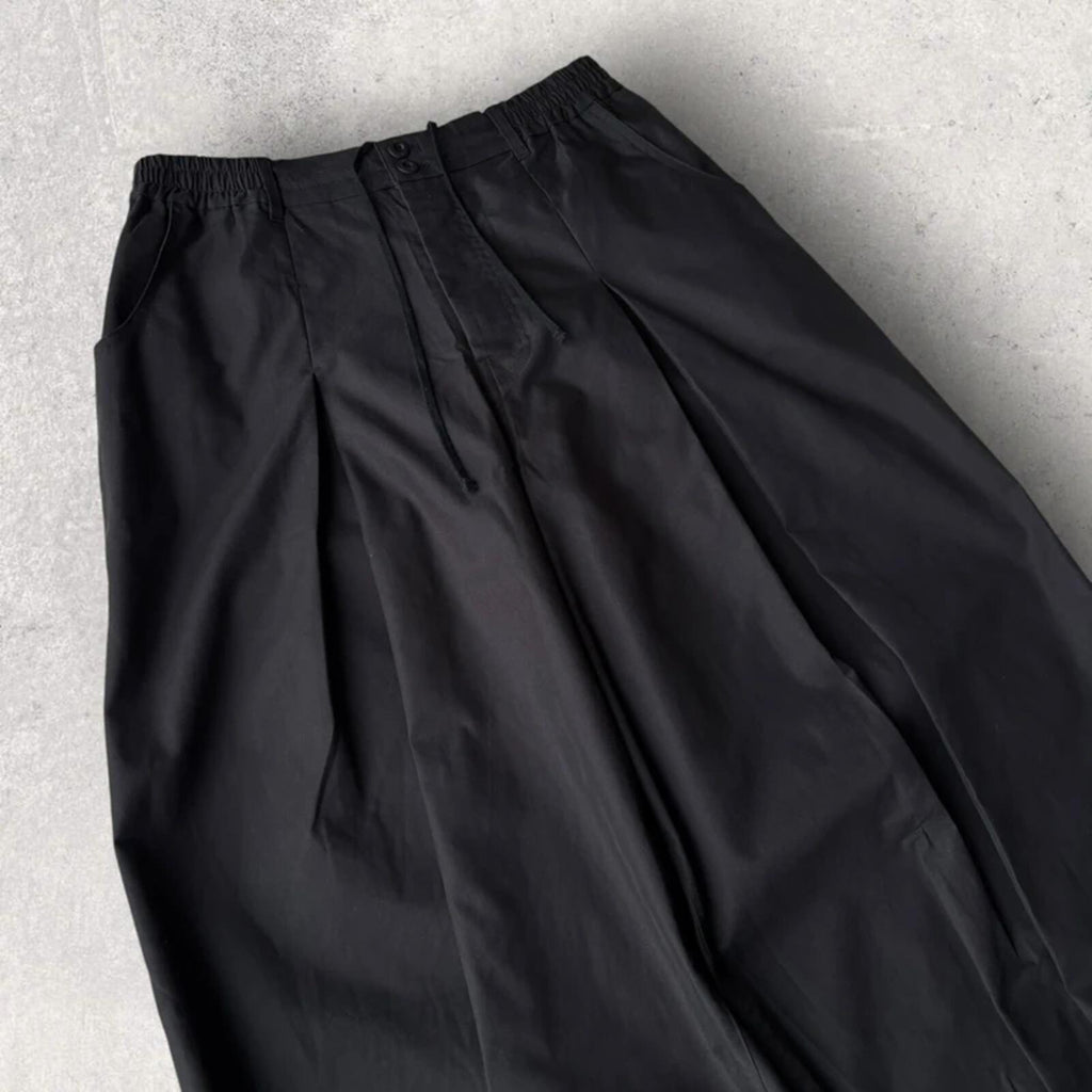 Anglan Pleated Wide Balloon Pant Black L