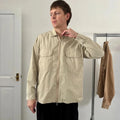 Frizmworks Full Zip Overshirt Beige M