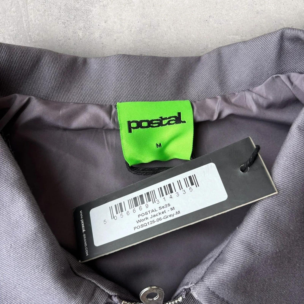 BNWT Postal Double Zip Work Jacket Grey M