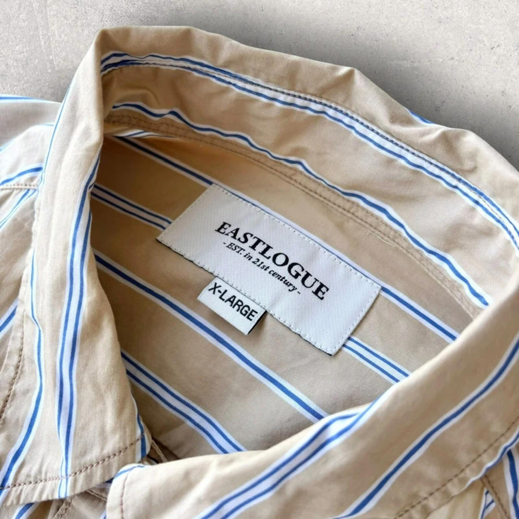 Eastlogue Asymmetric Utility Shirt Beige XL