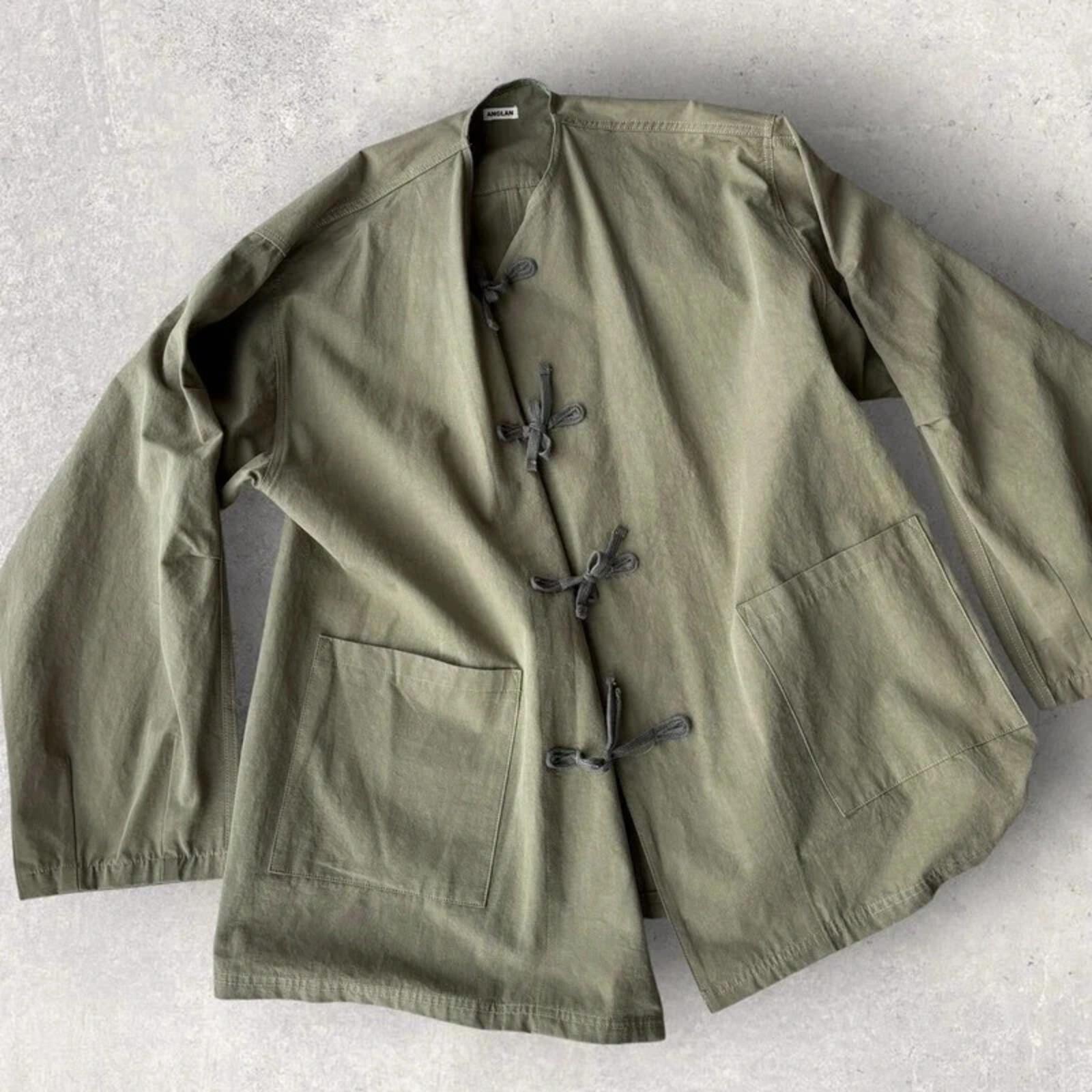 Anglan Traditional Field Kimono Olive L