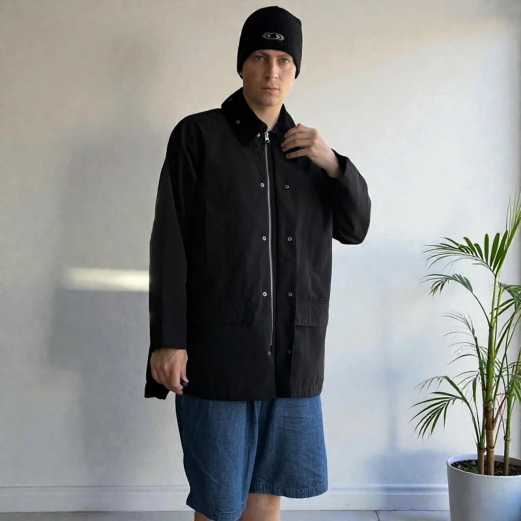 Uniform Bridge Mid Length Utility Coat Black L