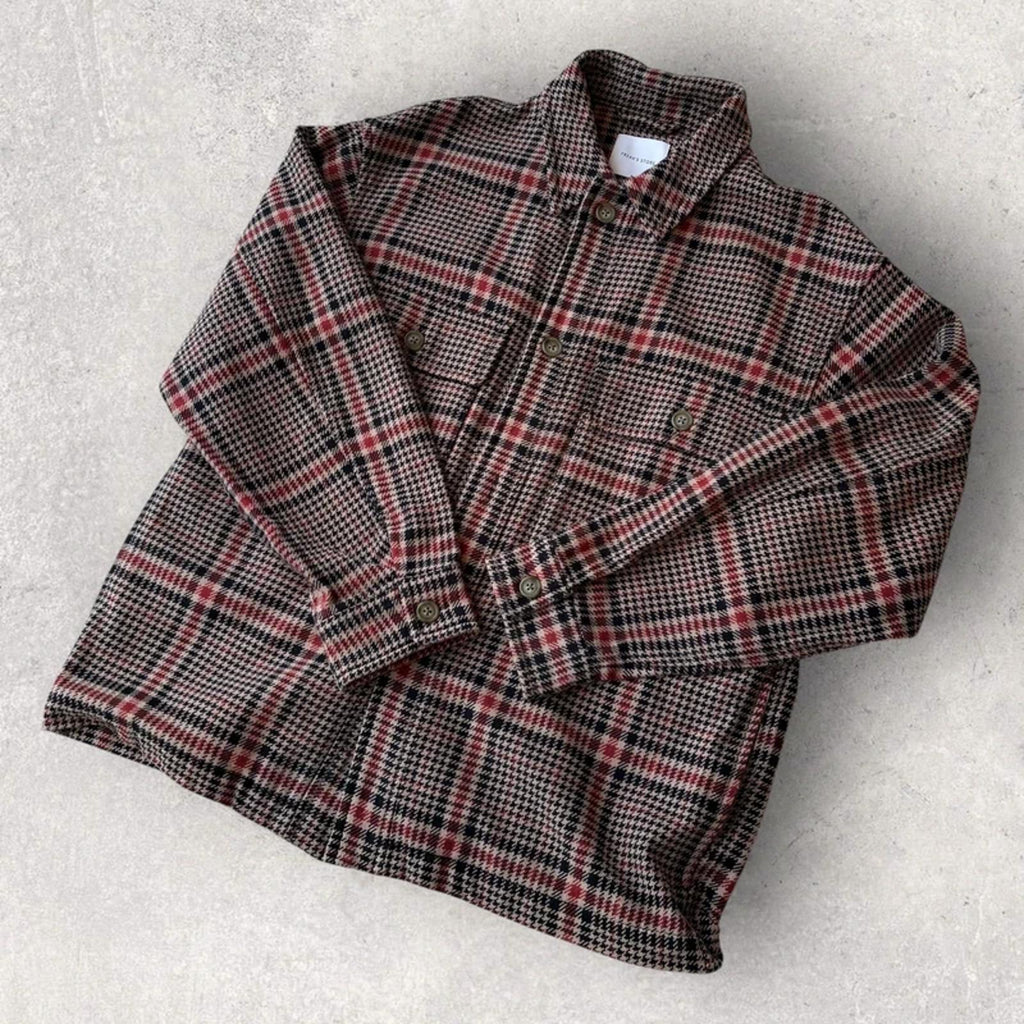 Freaks Store Japan Houndstooth Check Jacket Beige M