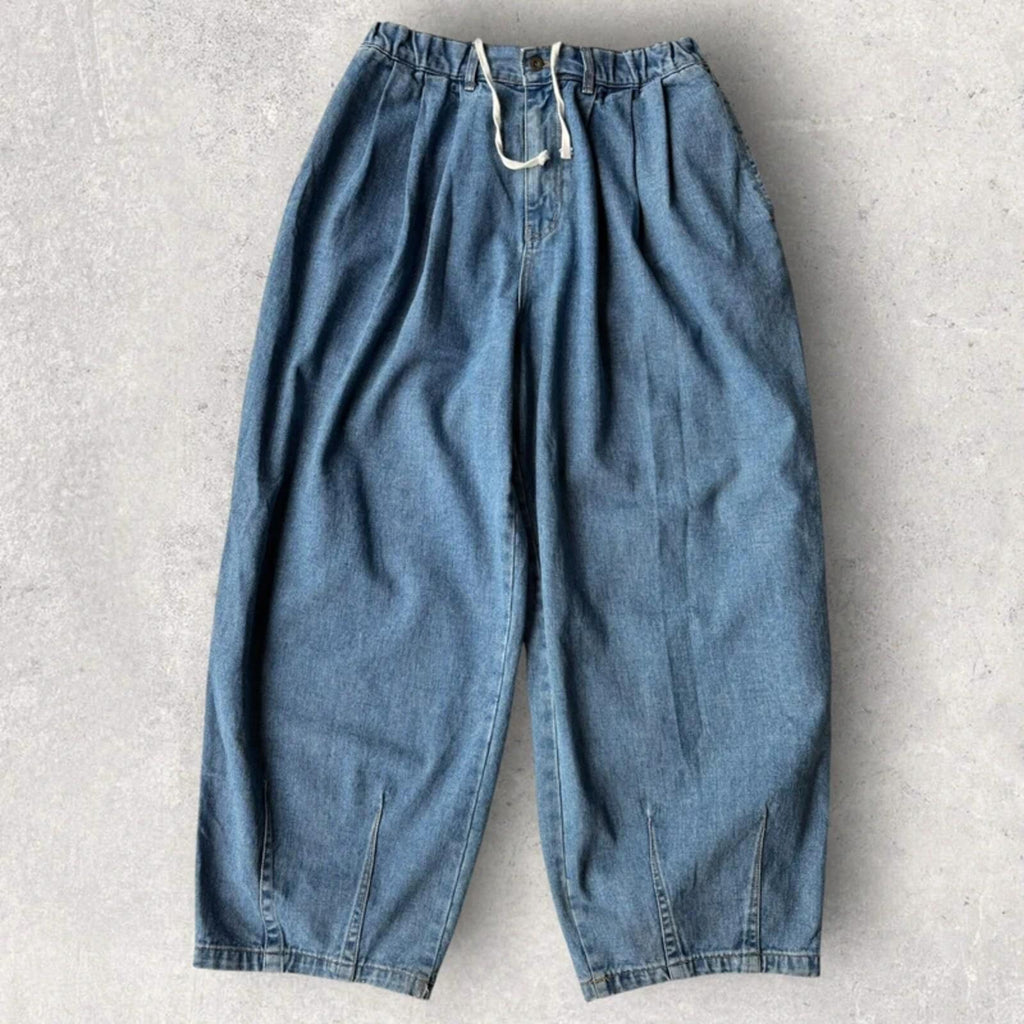 Anglan Ultra Baggy Wide Jean Light Blue L