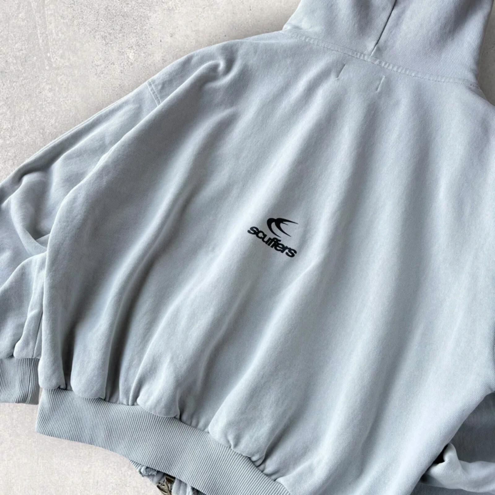 Scuffers Steel Grey Zipper Hoodie L