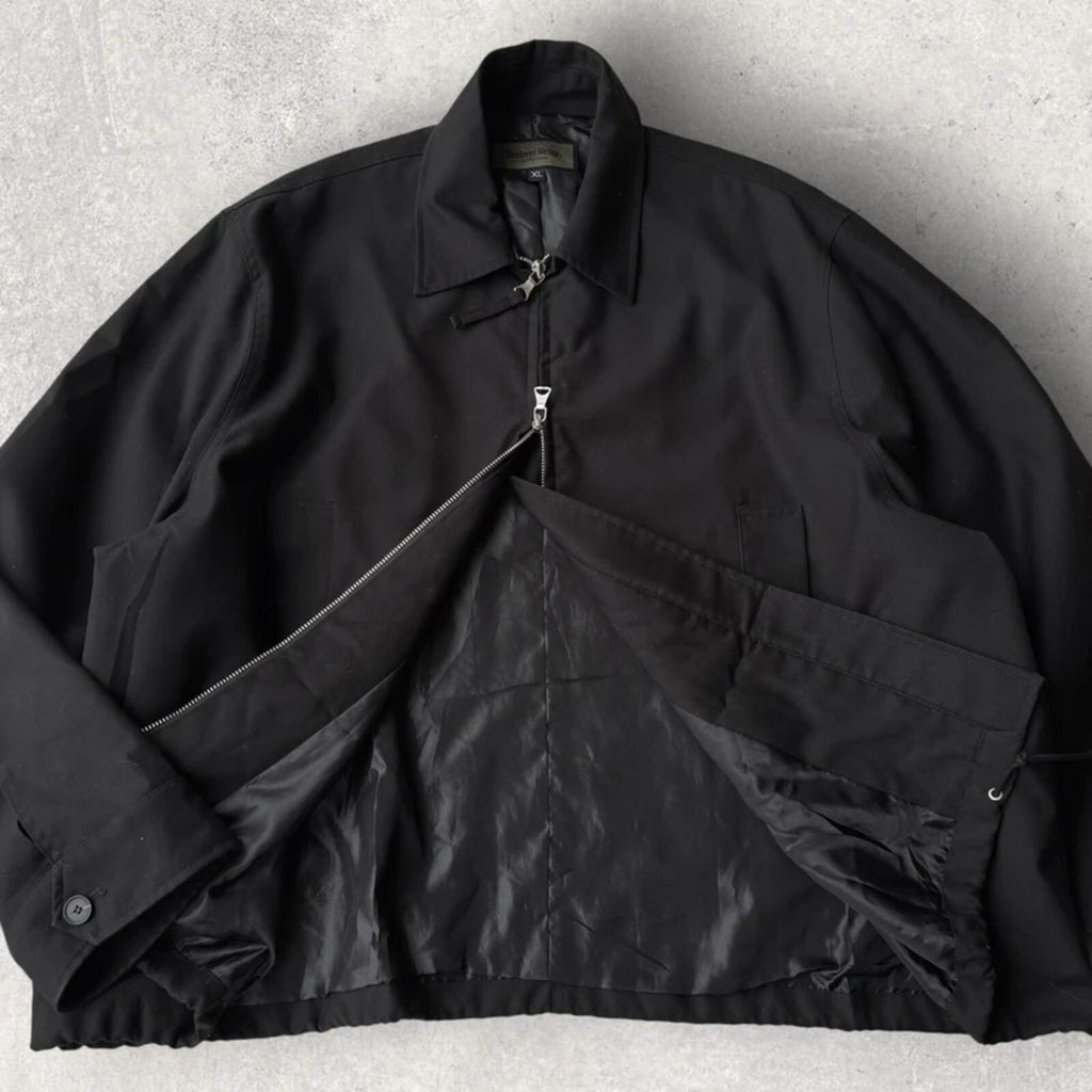 Uniform Bridge Cropped Boxy Harrington Black XL