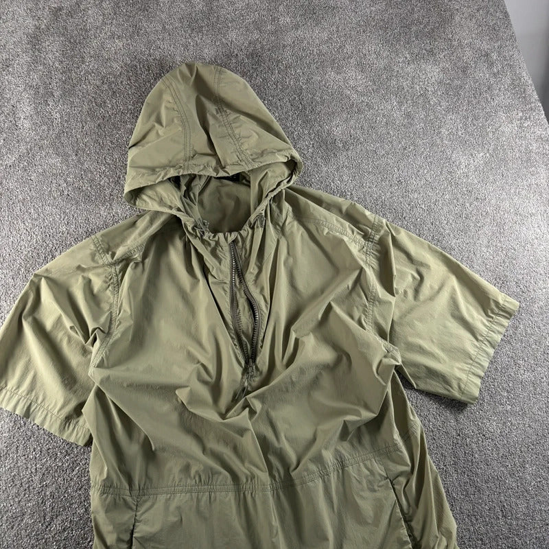 Snow Peak Hooded Tech Half Anorak Sage S