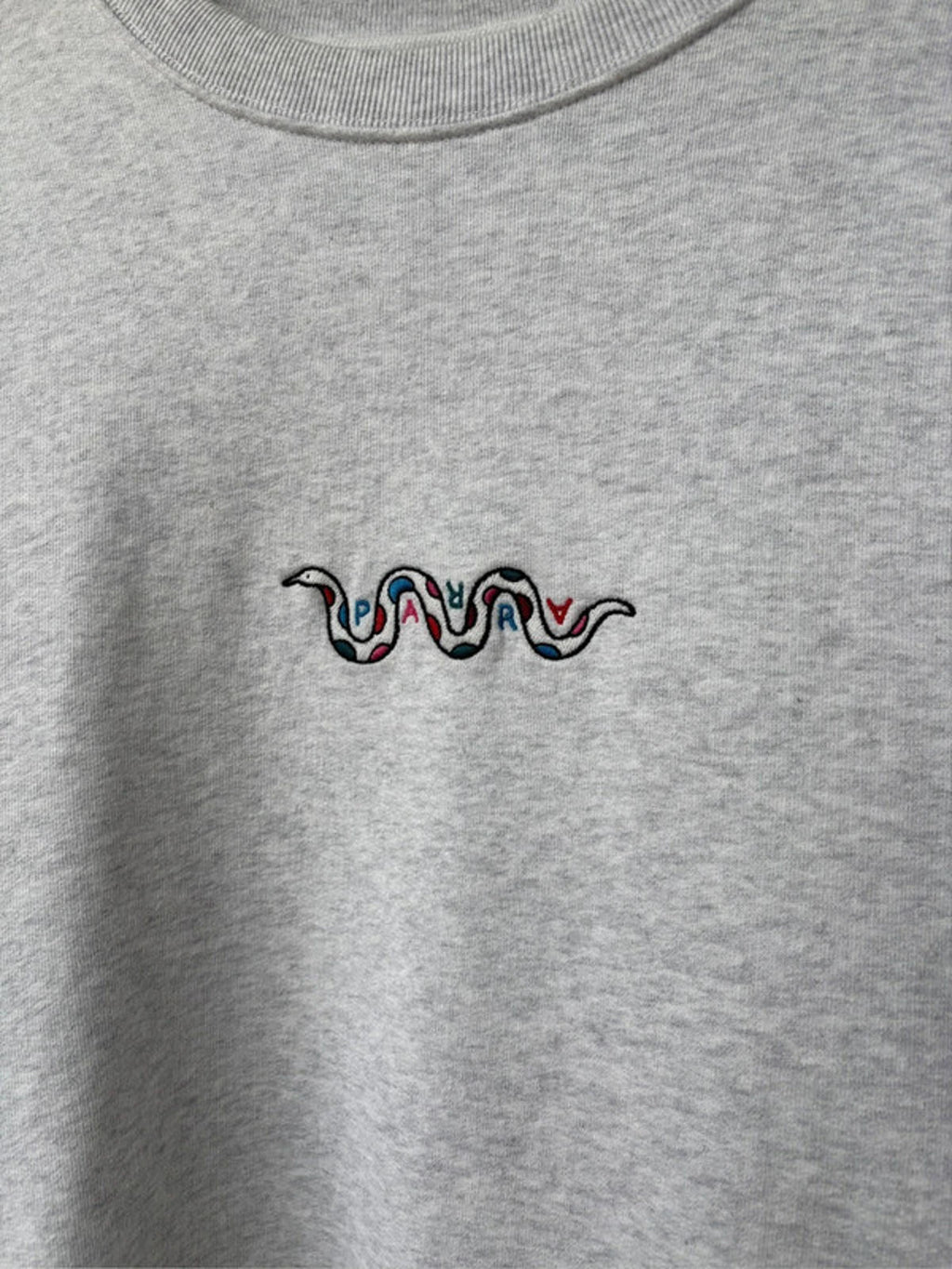 Parra Eve’s Garden Graphic Crew Sweater Grey Size M