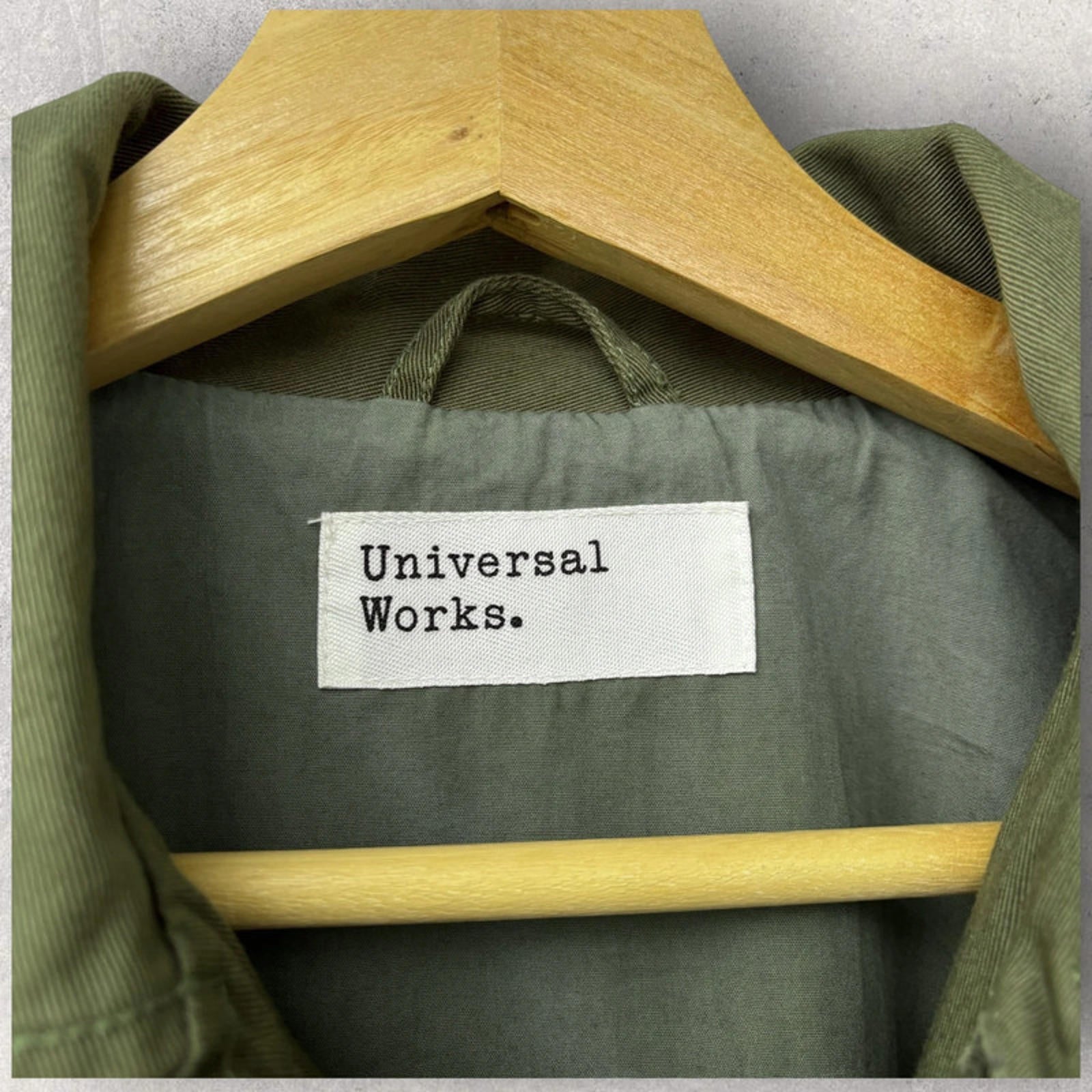 Universal Works Cotton Bakers Utility Jacket Olive Size M