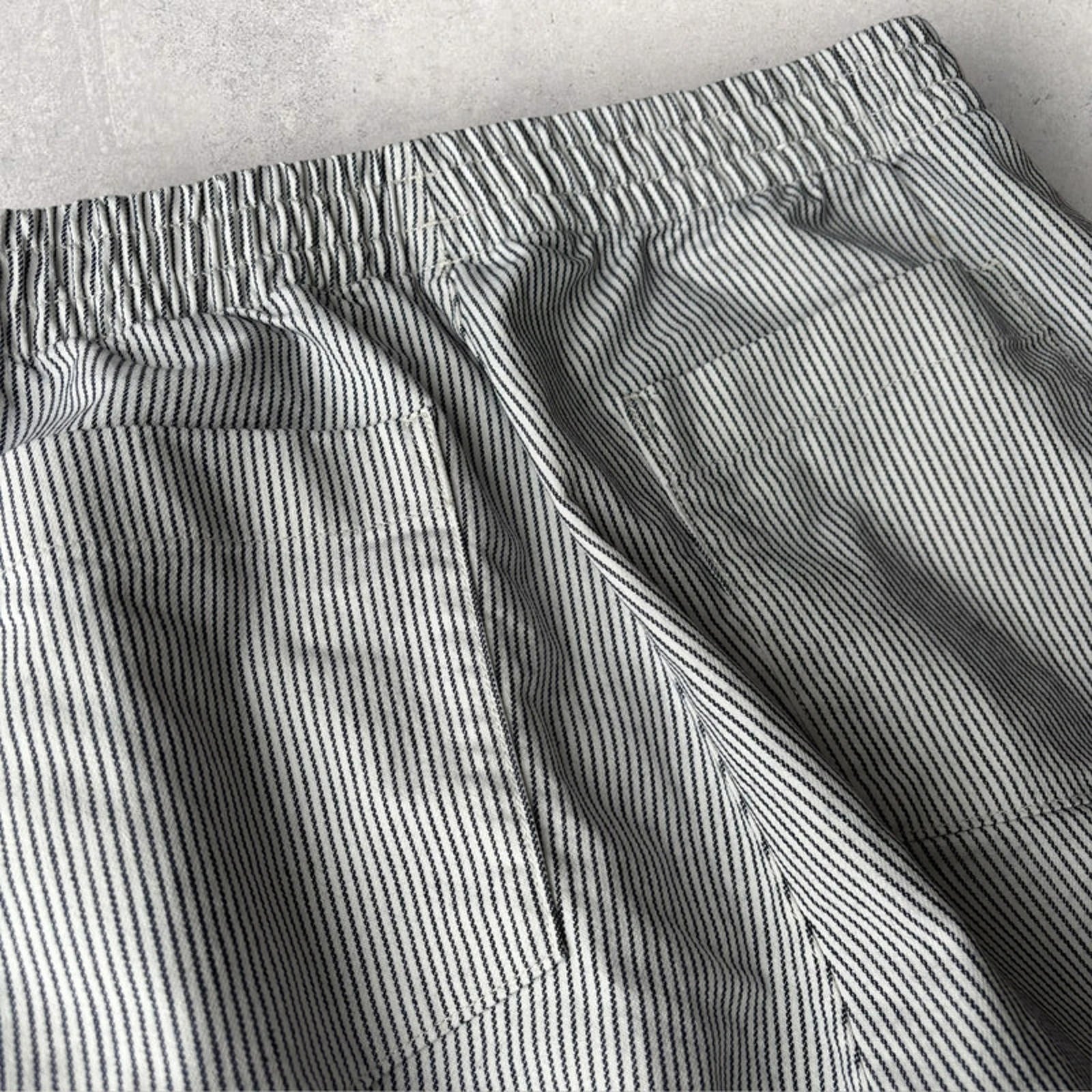 Uniqlo Pinstripe Baggy Trousers Blue Size L