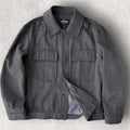 Frizmworks Wool Melton Boxy Jacket Charcoal XL
