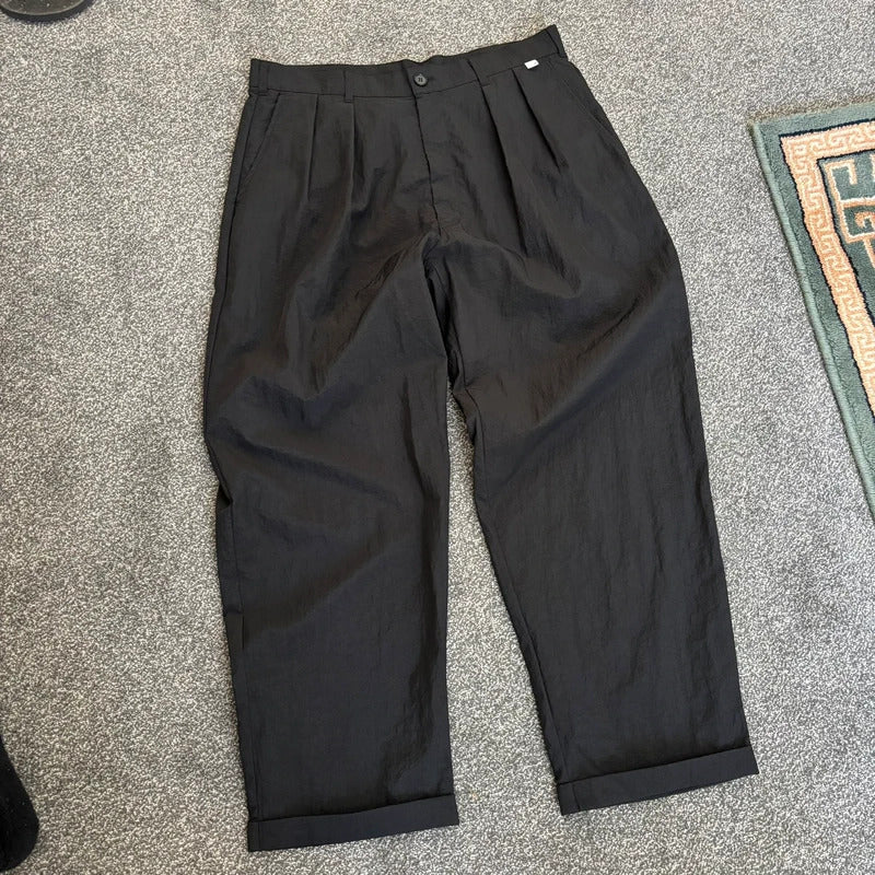 NoManual Pleated Nylon Pant Black W32
