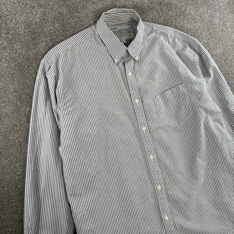 Uniform Bridge Stripe Shirt Blue L