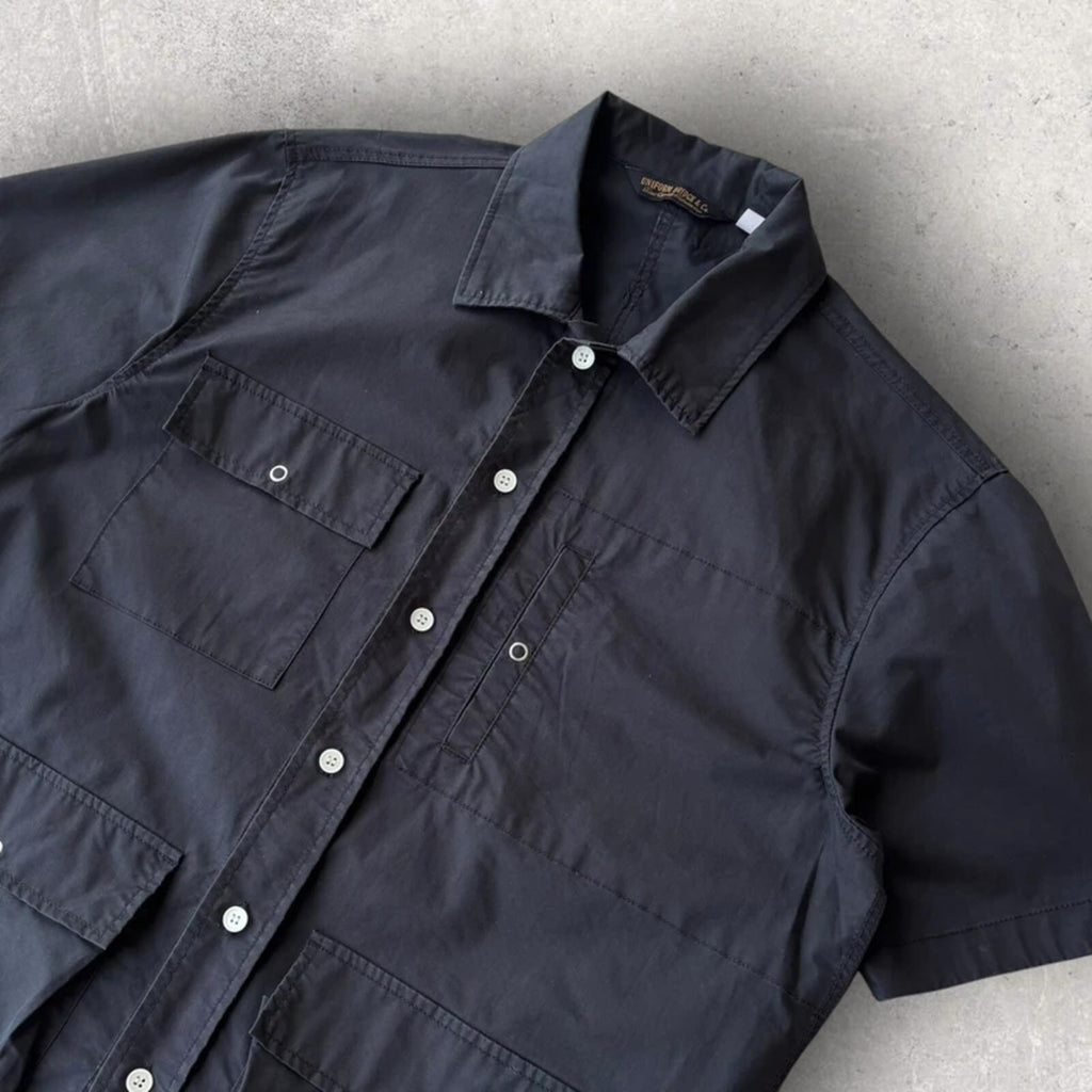 Uniform Bridge Bermuda Fishing Shirt Black L