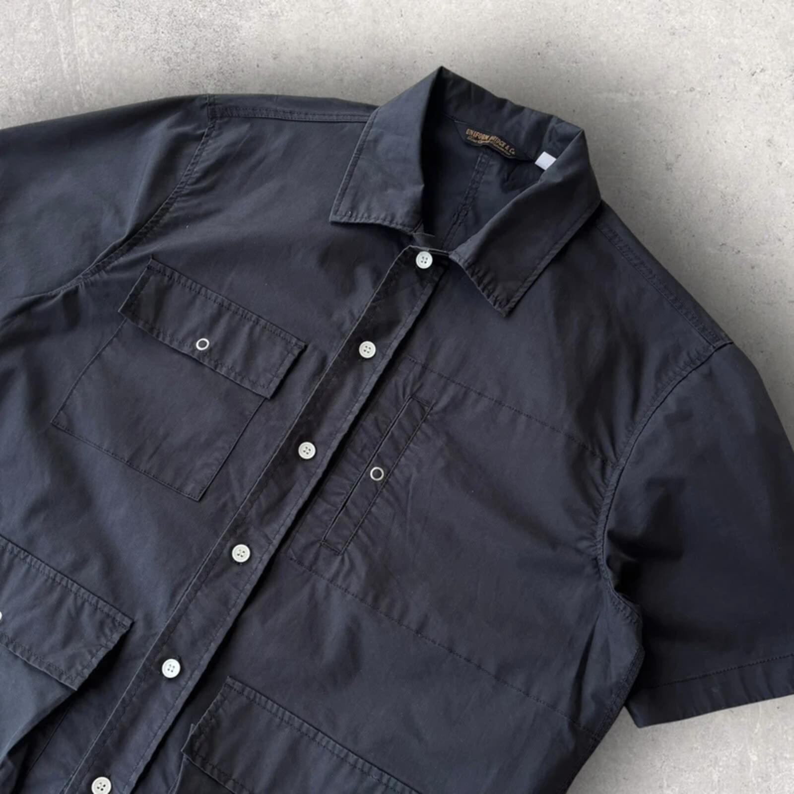 Uniform Bridge Bermuda Fishing Shirt Black L