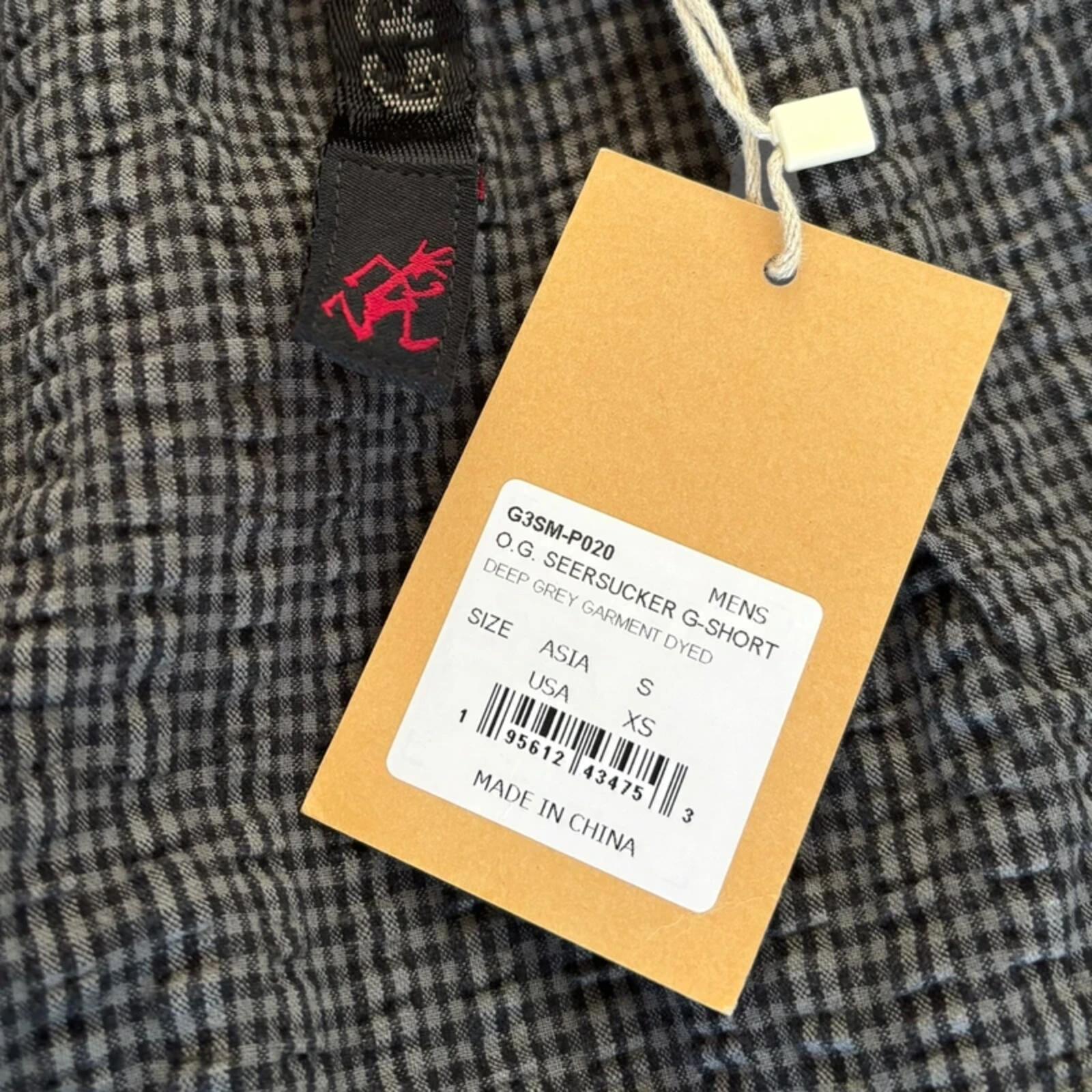 Gramicci O.G Seersucker Plaid G Short Deep Grey S Gorpcore BNWT