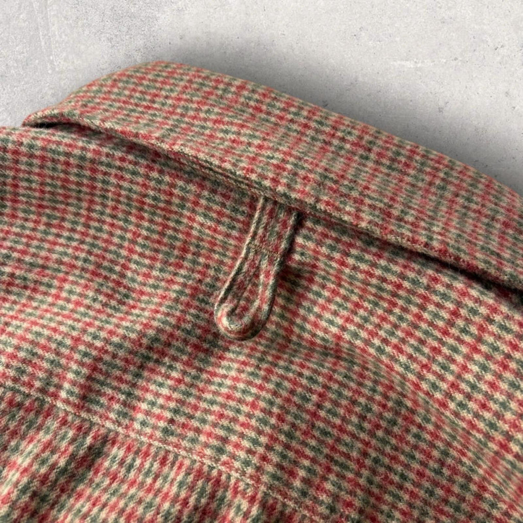 Eastlogue Asymmetric Check Utility Shirt Brown L