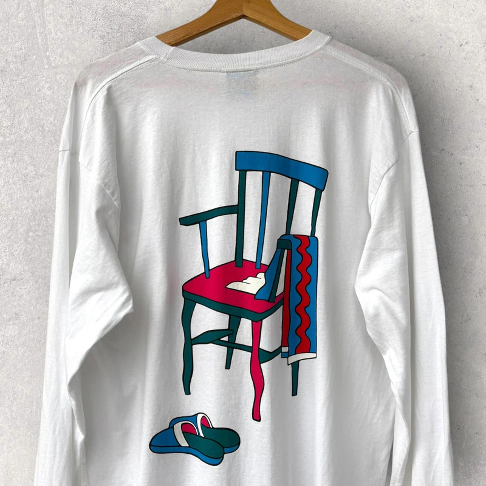 Tired By Parra Jolt L/S T Shirt White Size L
