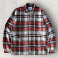 Butter Goods Zip Flannel Overshirt Red M
