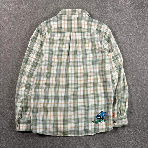 Butter Goods Plaid Flannel Shirt Green M