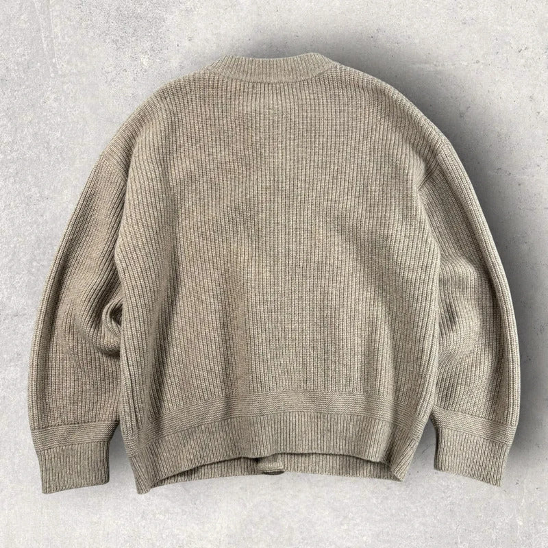 Frizmworks Heavy Wool Cardigan Oatmeal M