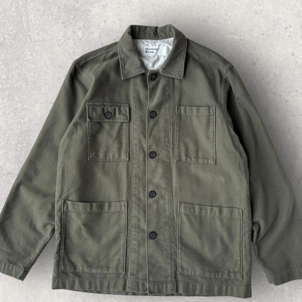 Universal Works Utility Overshirt Green S