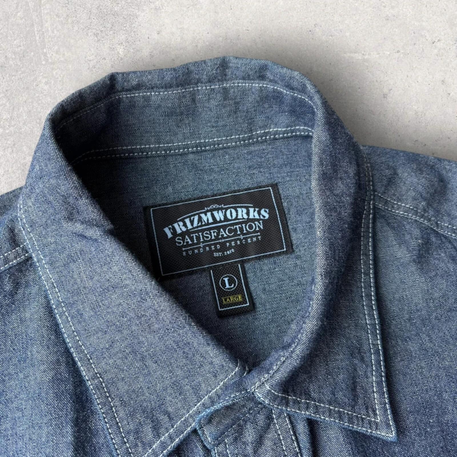 Frizmworks Chambray Works Shirt Light Indigo L