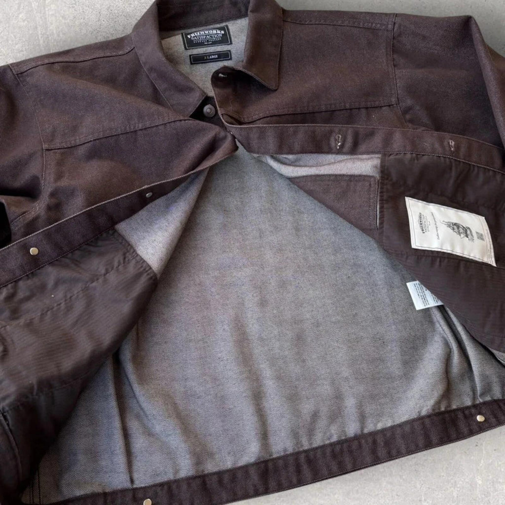 Frizmworks Stable Trucker Jacket Brown XL