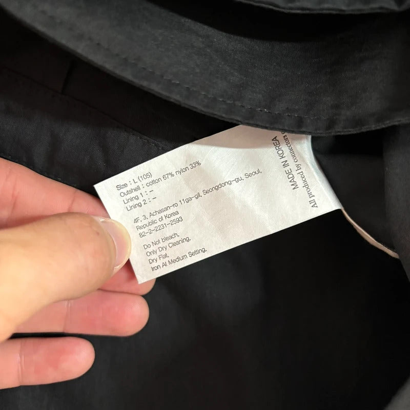 Uniform Bridge Two Pocket Overshirt Black L