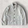 Uniform Bridge Cotton Utility Overshirt Ivory L
