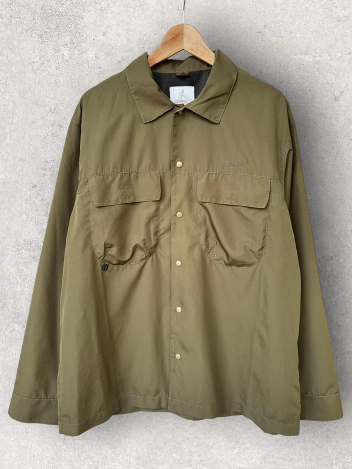 Gramicci Nylon Overshirt Khaki Size L