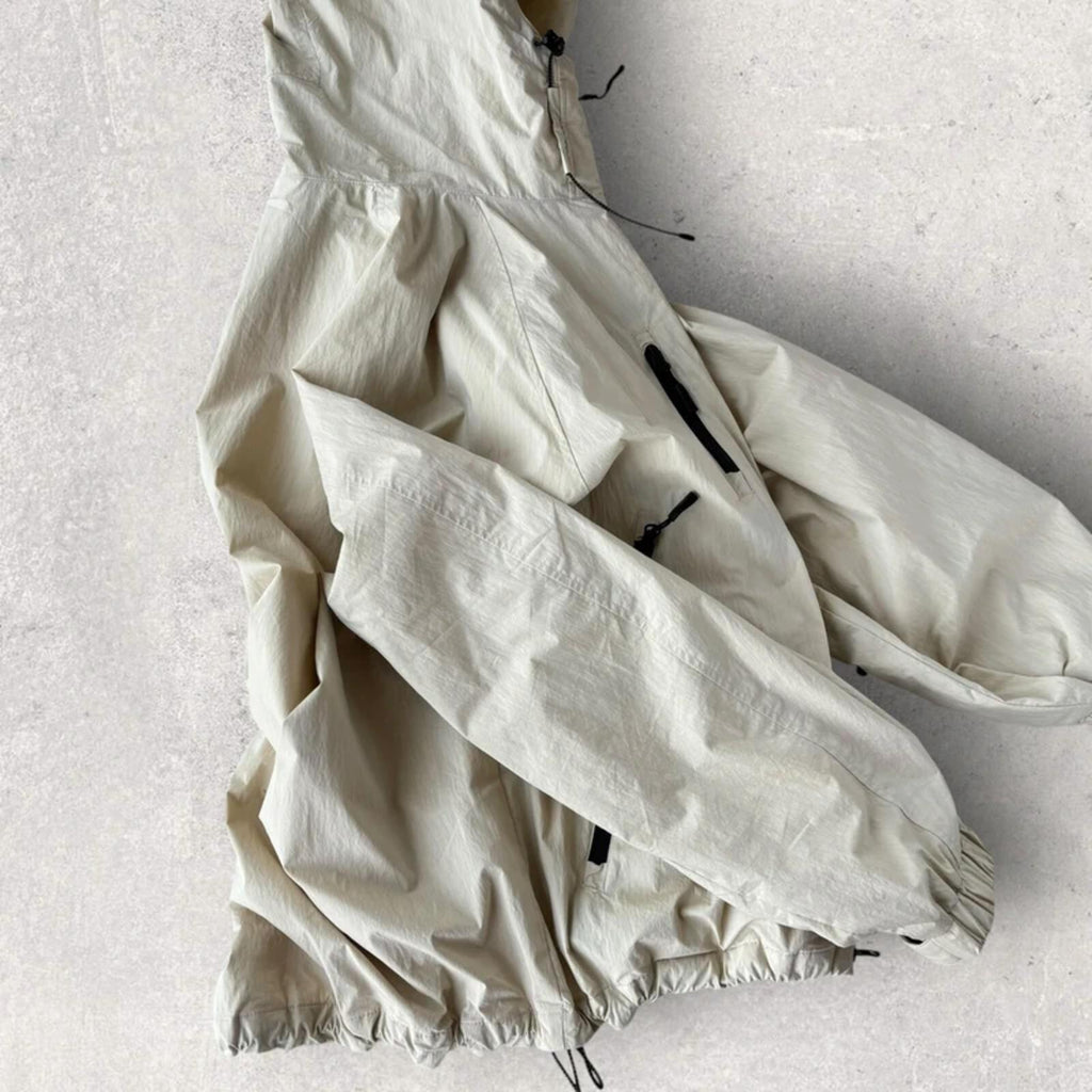 Uniform Bridge Oversized Tech Windbreaker Ivory L