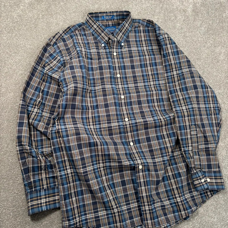 Pendleton Metro Check Shirt Blue L