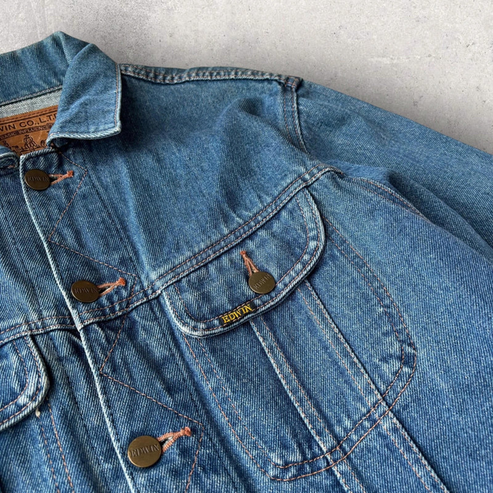 Edwin Raw Denim Jacket – Indigo XS