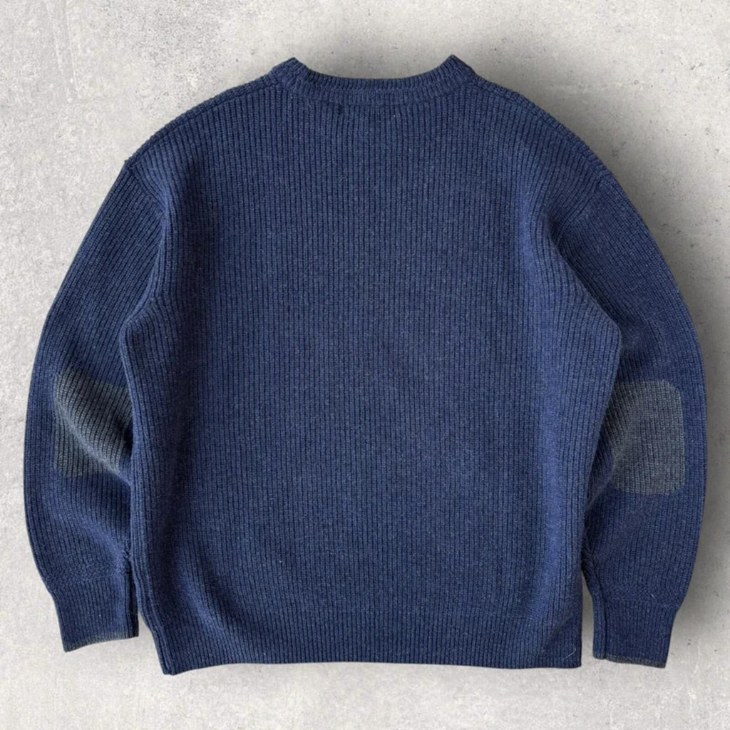 Frizmworks Patch Elbow Chunky Knit Navy L