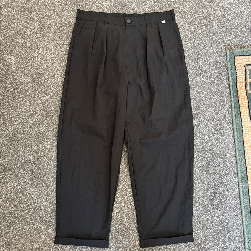 NoManual Pleated Nylon Pant Black W32